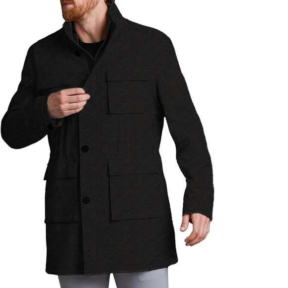 Chaps Men's Casual Coat Black Size 42 Reg - Picture 1 of 12